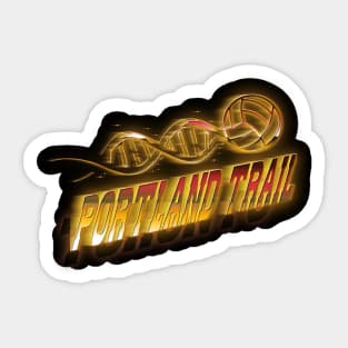 Graphic Basketball Portland Trail Proud Name Teams Vintage Sticker